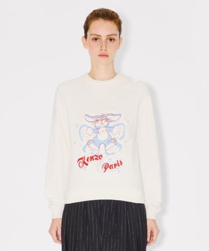 여성 홀리데이 화이트 클래식 스웻셔츠_K265AWWH02WHX