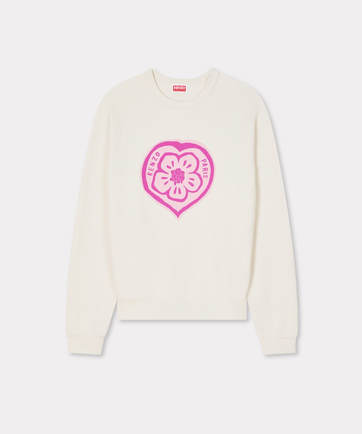 겐조(KENZO) 여성 겐조 보케 하트 아이보리 클래식 스웻셔츠_K265AWW701IVX