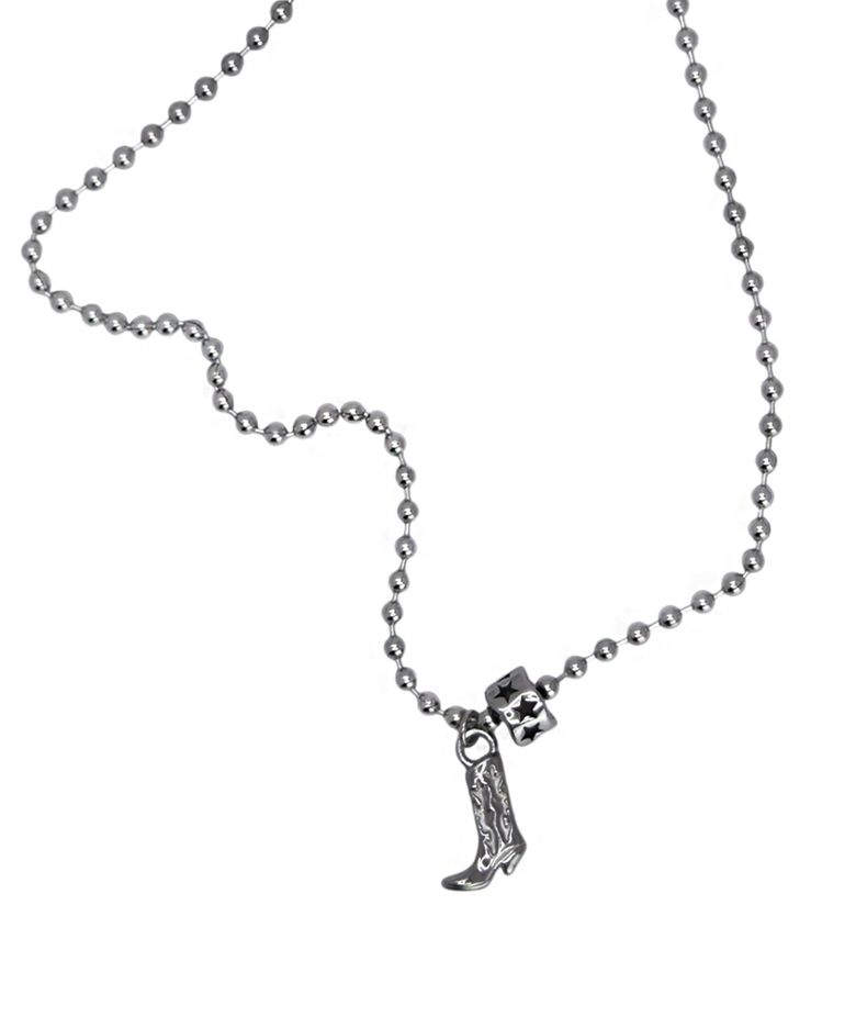 outlaw boot necklace