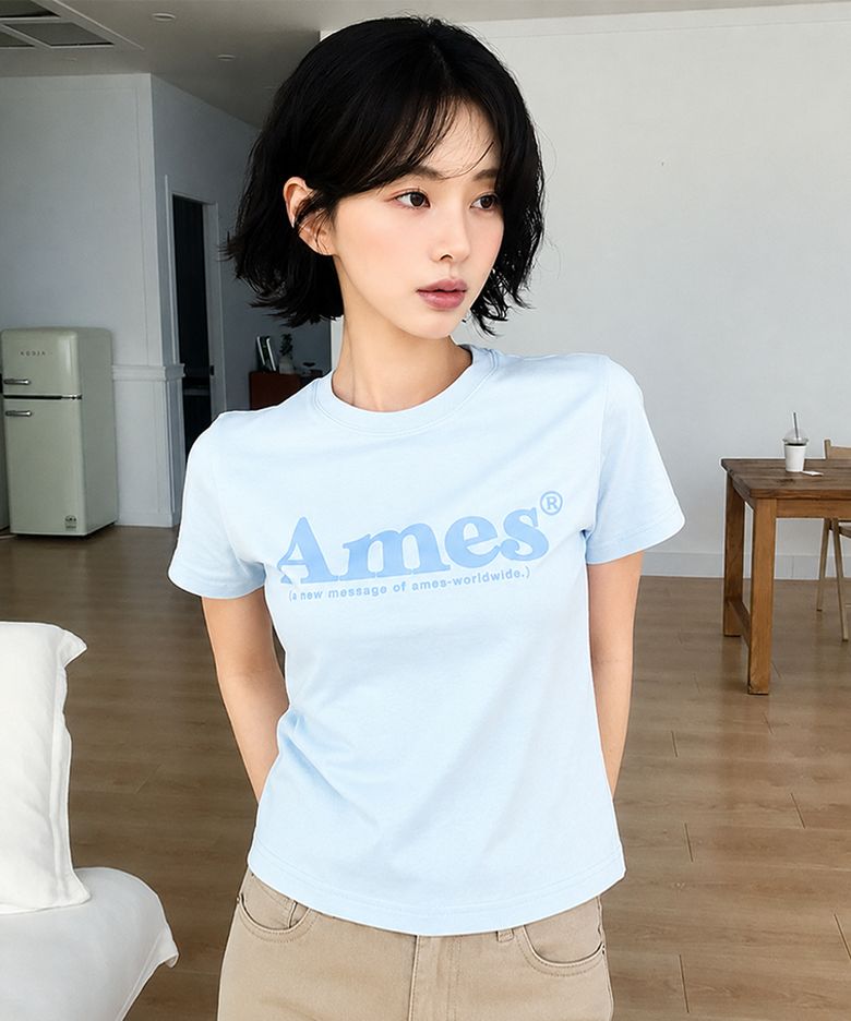 BASIC LOGO TEE SKY BLUE