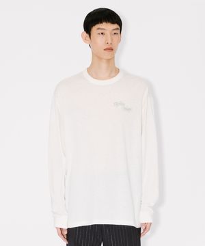남성 겐조 윈터 홀리데이 릴렉스 롱 슬리브 티셔츠_K265AMTH03WHX
