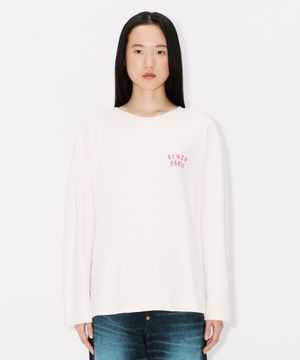 여성 갓츠 겐조 보케 하트 자수 롱 슬리브 티셔츠_K265AWT704IVX