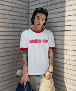 남성 26SS 갓츠 겐조 워드 슬림 티셔츠_K265AMT101WHX