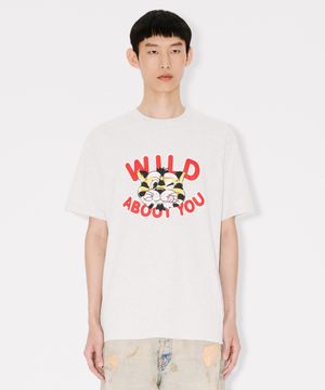 남성 겐조 와일드 타이거 클래식 그레이 반팔 티셔츠_K265AMT304LGX