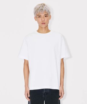 남성 갓츠 보케 플라워 2.0 자수 오버사이즈 화이트 티셔츠_K265AMT504WHX