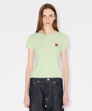 여성 갓츠 보케 플라워 크레스트 그린 클래식 반팔 티셔츠_K265AWT601GRX