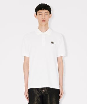 남성 갓츠 겐조 와일드 타이거 슬림 화이트 폴로 반팔티_K265AM2303WHX