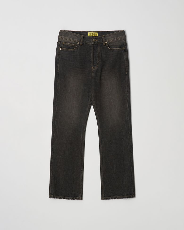 Loose Semi-Bootcut Black Jeans