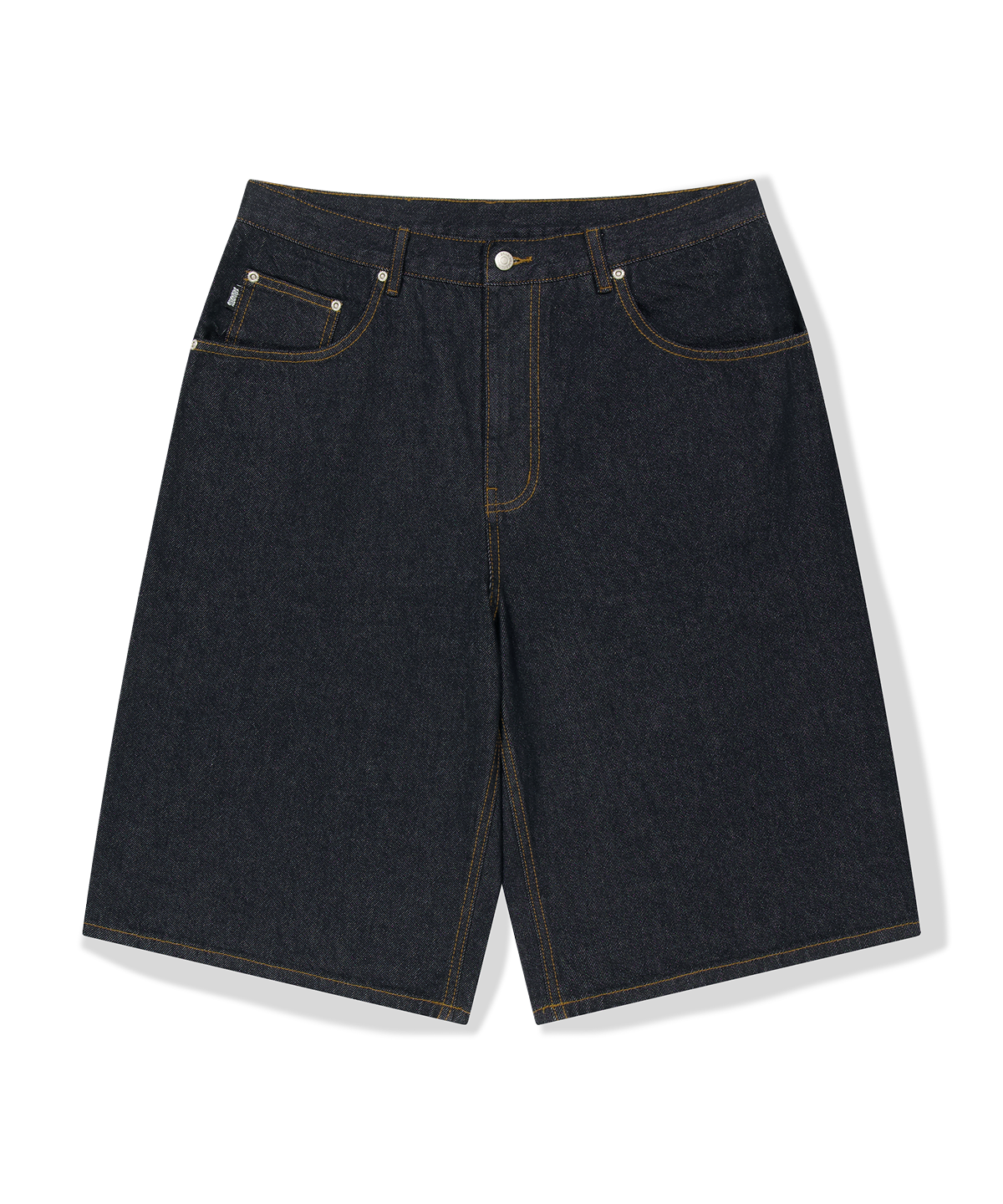 위캔더스(WKNDRS) G-LOGO DENIM SHORTS (D.BLUE)