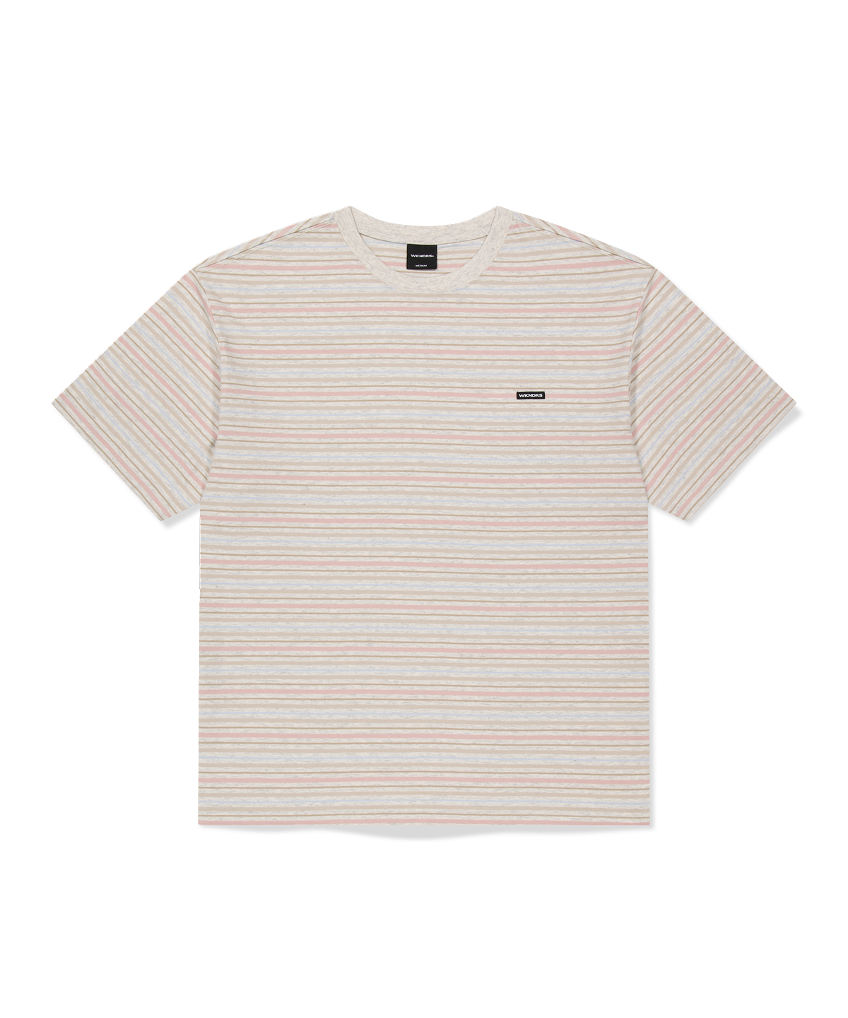 위캔더스(WKNDRS) STRIPED T-SHIRT (OATMEAL)