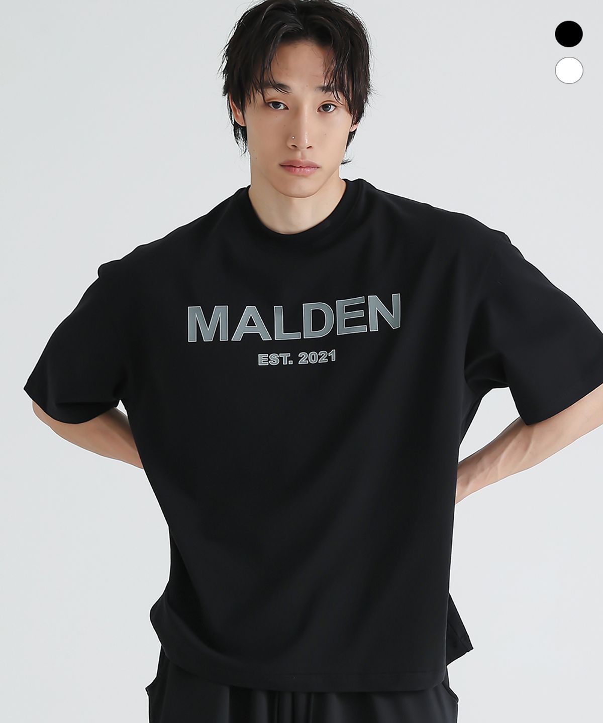 몰든(MALDEN) 아웃라인 오버핏 티셔츠