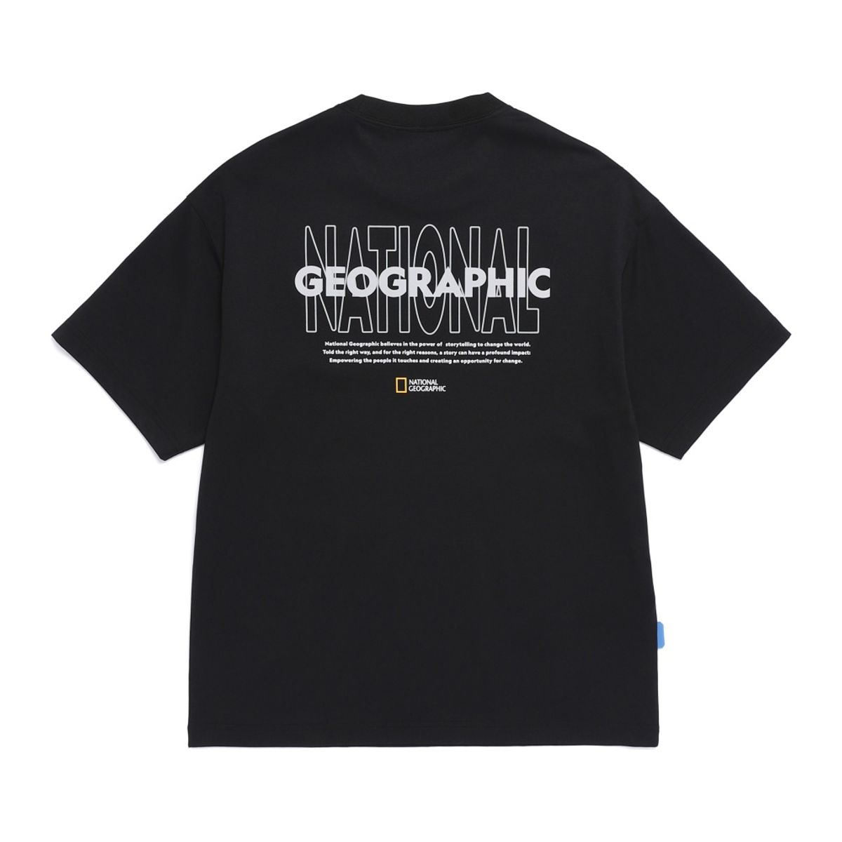 내셔널지오그래픽(NATIONALGEOGRAPHIC) N262UTS992 크로우 소로나 쿨터치 레터링 그래픽 반팔 티셔츠 BLACK