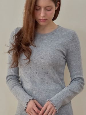 오브제펀칭니트 3color