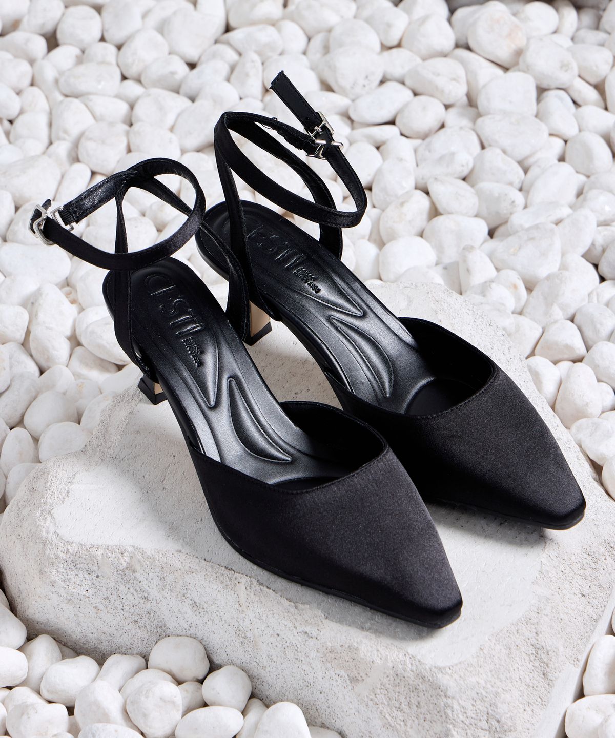세스띠(CESTI) 모던 앵클 슬링 힐 (BLACK)