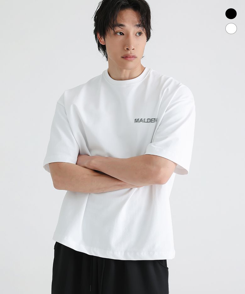노이즈 그래픽 오버핏 티셔츠