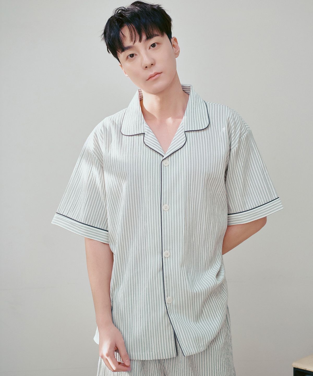 비와이씨(BYC) 시어서커 반팔 잠옷세트 라이트네이비 (남녀공용)