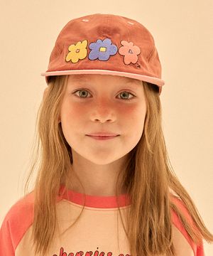 플라워 캠프캡_브라운