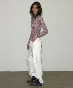 SHORTS LAYERED EASY PANTS IVORY