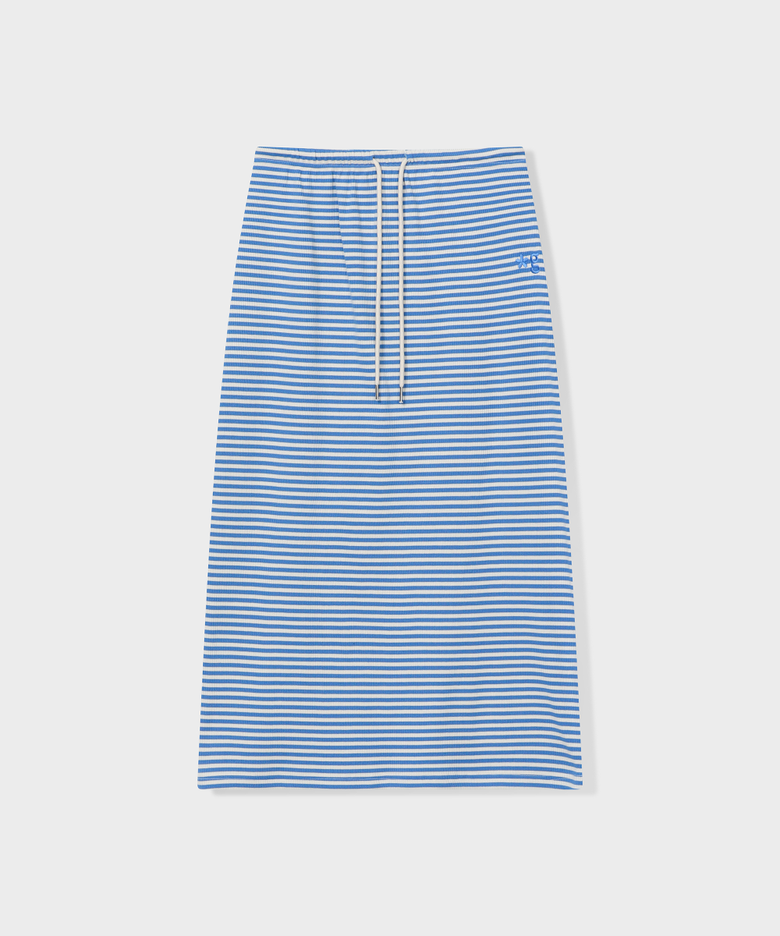 STRIPE LOGO SKIRT (BLUE)