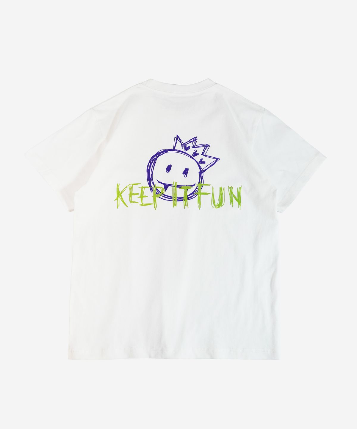 라이프타임콜렉티브(LIFETIMECOLLECTIVE) 킵잇펀 그래픽 티셔츠 KEEP IT FUN   화이트