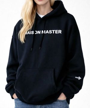 메종마스터 베이직 후드티 여성 블랙