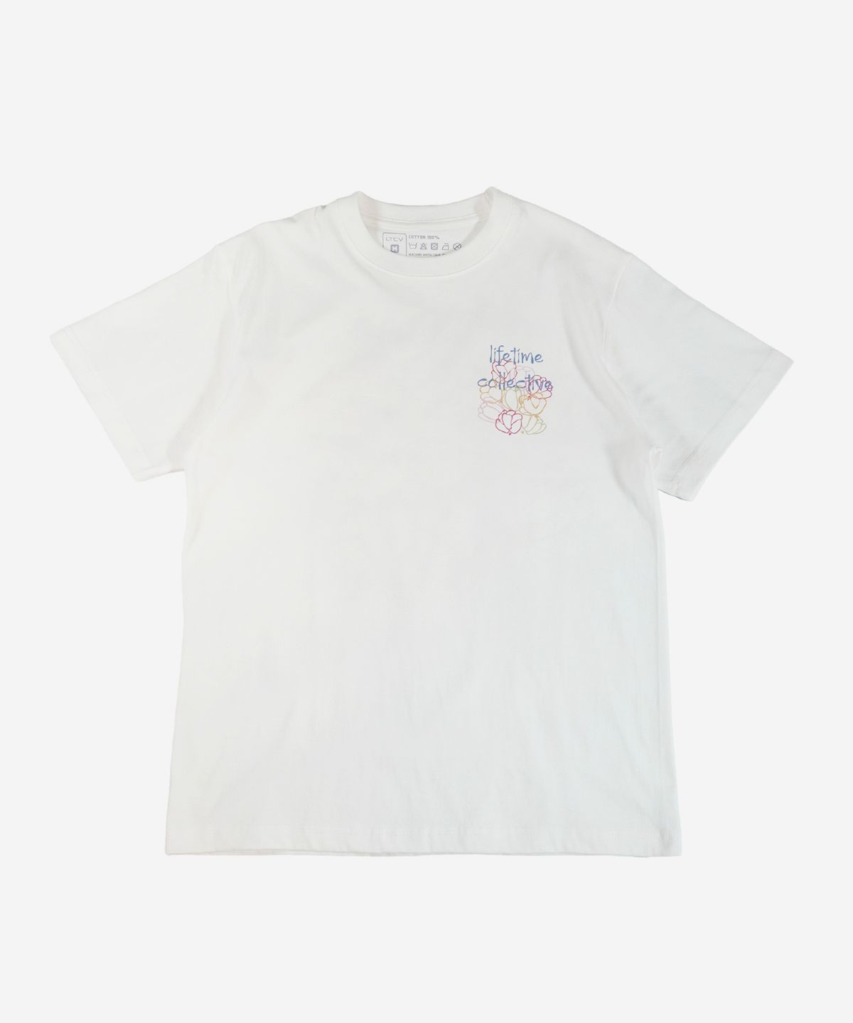 라이프타임콜렉티브(LIFETIMECOLLECTIVE) 스틸 히어 플라워 티셔츠 STILL HERE FLOWER  화이트