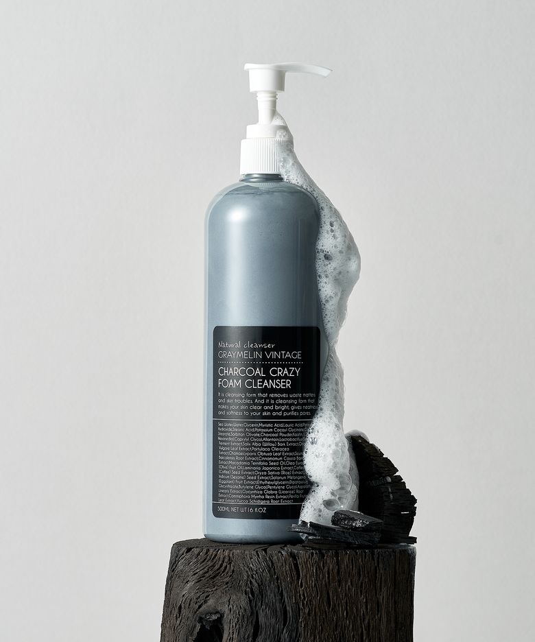 크레이지 대용량 모공 폼클렌징 차콜 500ml