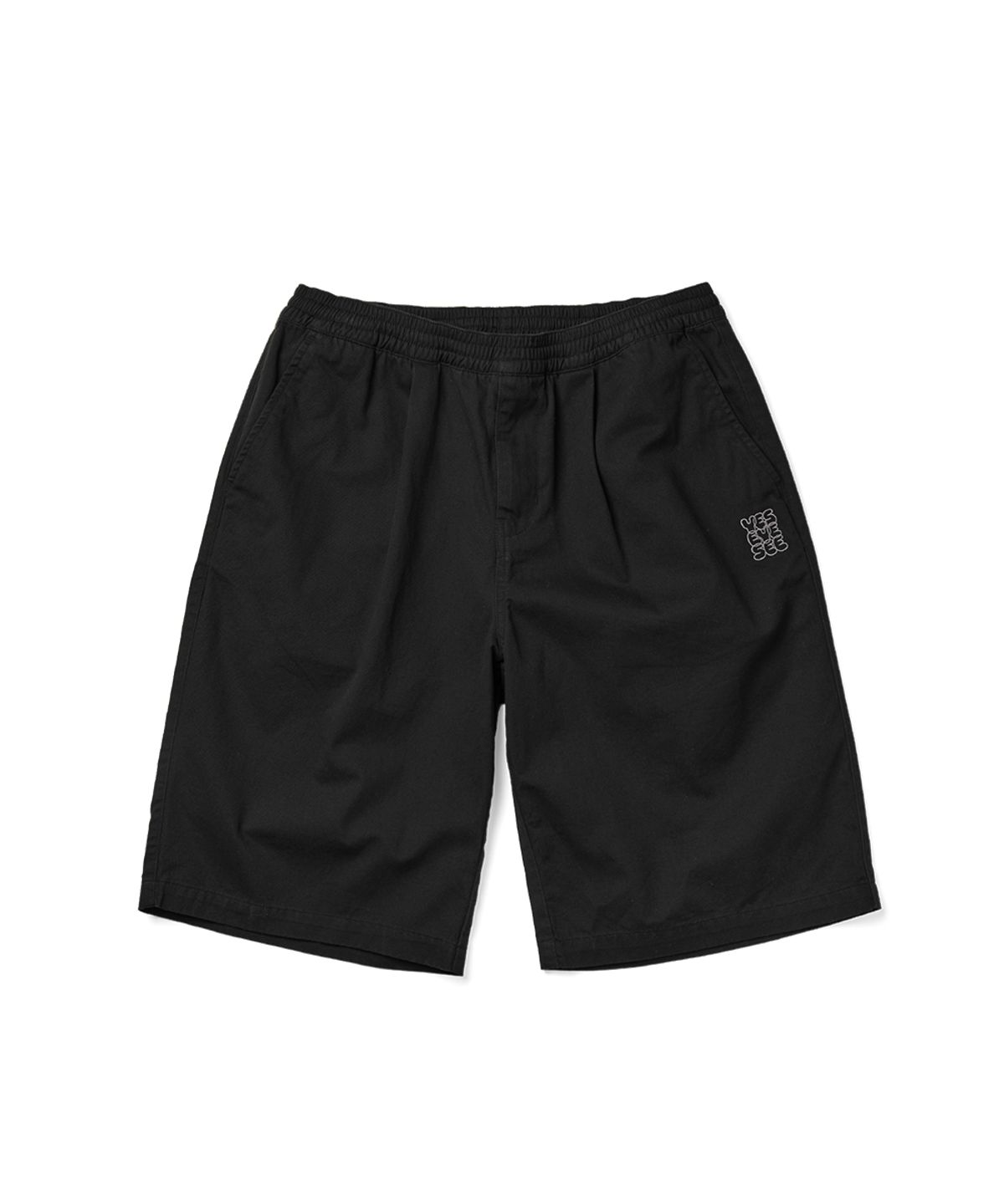 예스아이씨(YESEYESEE) C Logo Wide Shorts Black