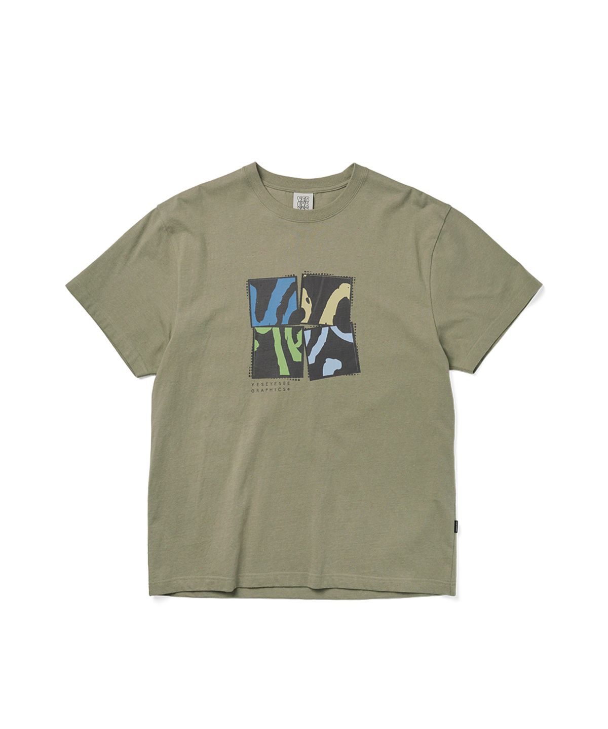예스아이씨(YESEYESEE) Y.E.S Split Tee Khaki