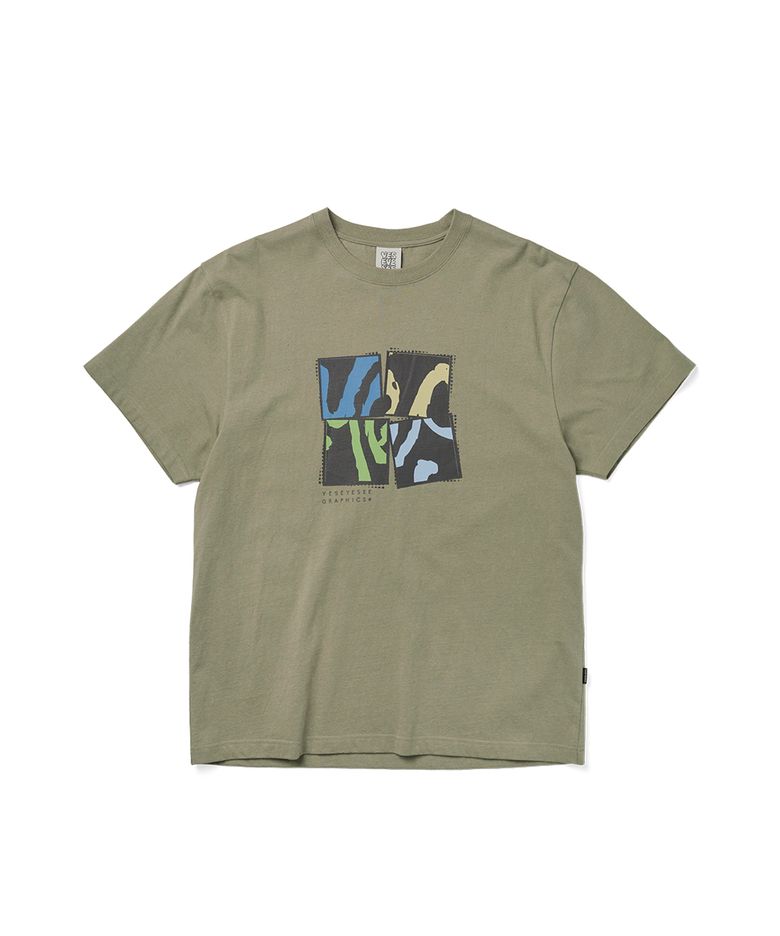 Y.E.S Split Tee Khaki