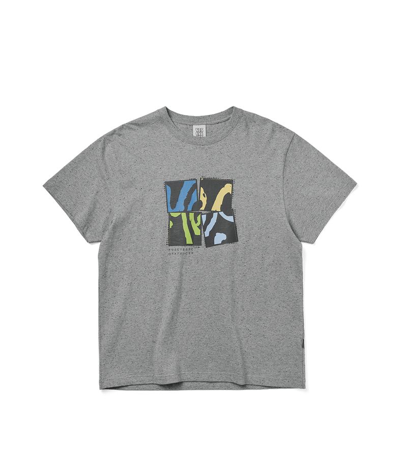 Y.E.S Split Tee Grey