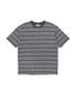 Y.E.S Jacquard Stripe Tee Charcoal