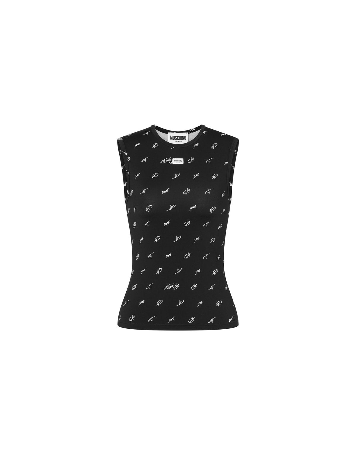 모스키노(MOSCHINO) 진스 러브앤피스 기능성 저지 탑