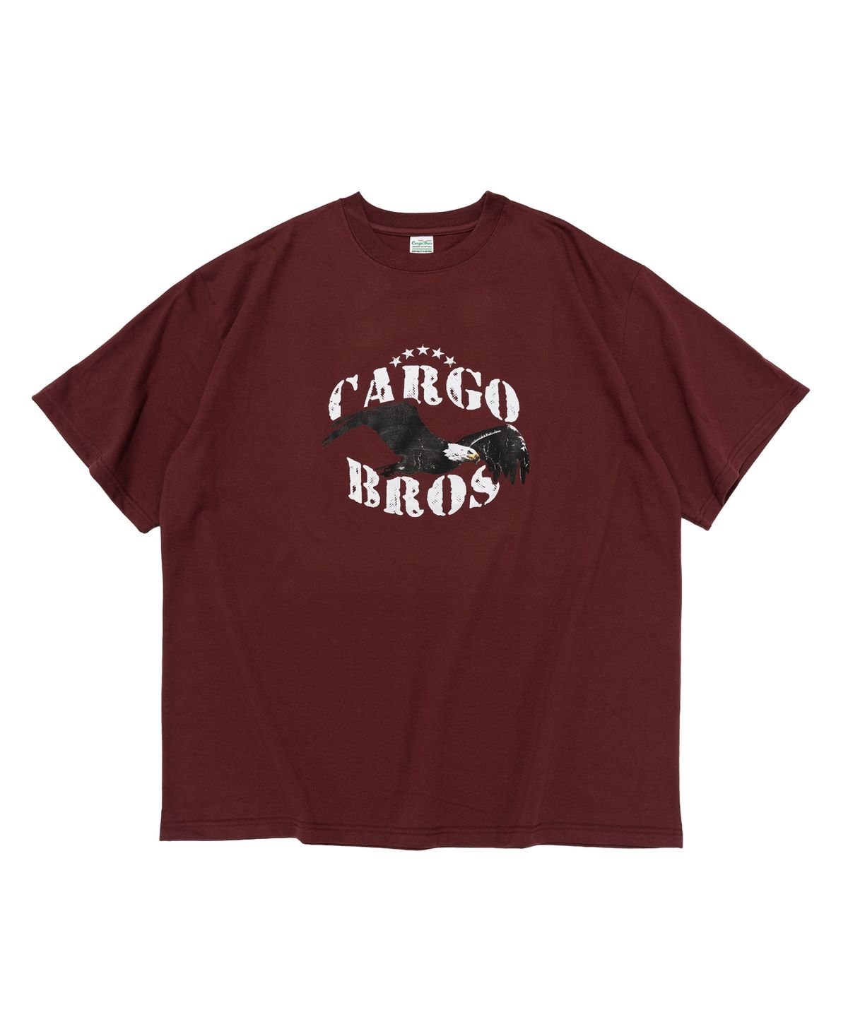 카고브로스(CARGOBROS) (빅사이즈) 아메리칸 빈티지 이글 반팔 티셔츠 (와인)