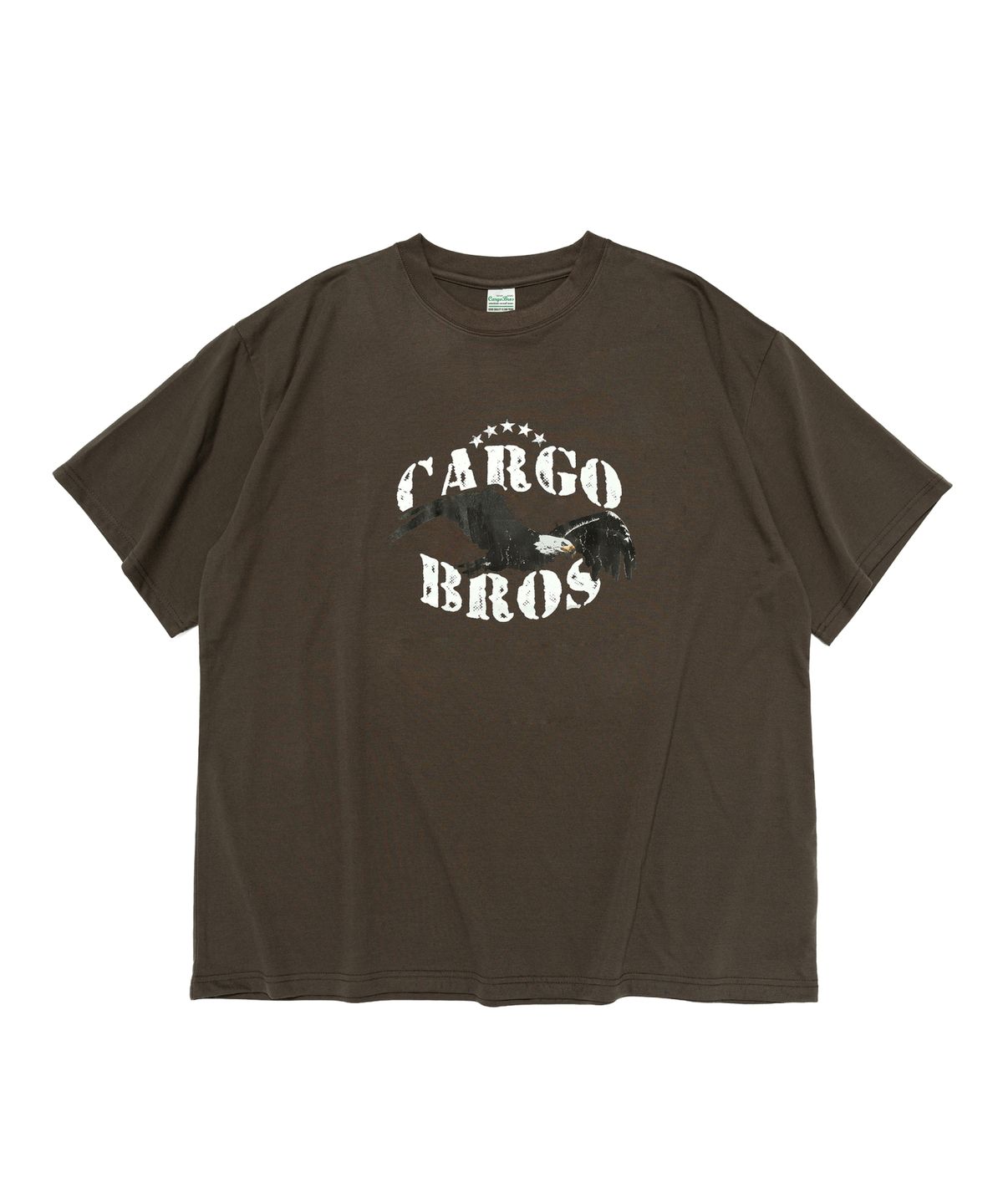 카고브로스(CARGOBROS) (빅사이즈) 아메리칸 빈티지 이글 반팔 티셔츠 (카키)