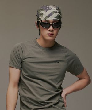 사이버 매쉬 머슬 숏슬리브 카키