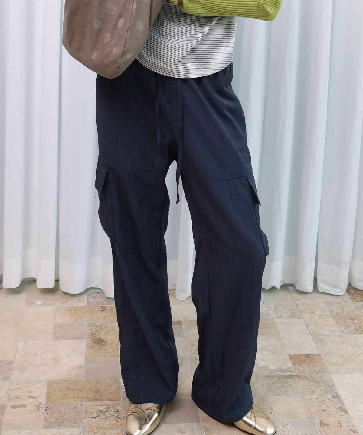 포에브(POEV) Hazy Cargo Pants - Navy