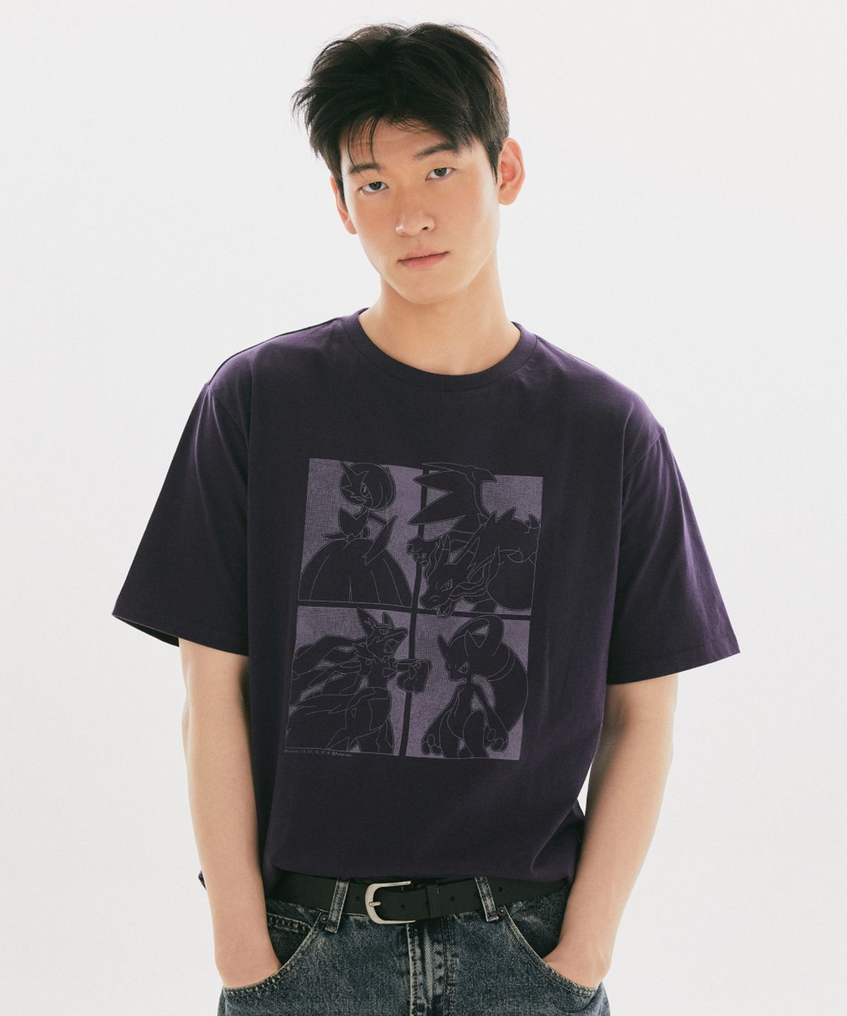 스파오(SPAO) [포켓몬] 반팔 티셔츠(PURPLE)_SPRLG25U11