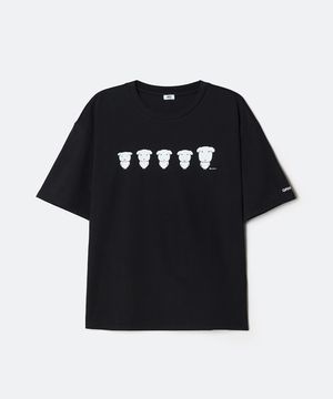 [가나디] 반팔 티셔츠(BLACK)_SPRLG25U09