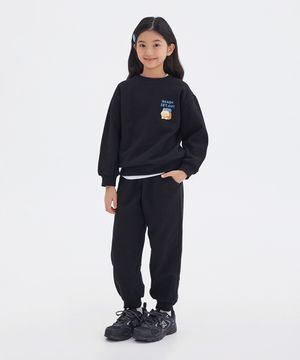 [키즈] (망그러진곰) 상하세트 (기모)(BLACK)_SPSMG11KU1