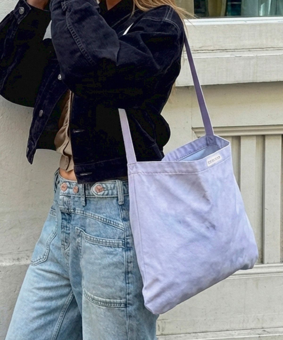 앙트레브(ENTRE REVES) ECO BAG BLUE BLOOM