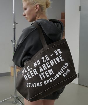 빈티지 인덱스 숄더백 (브라운)