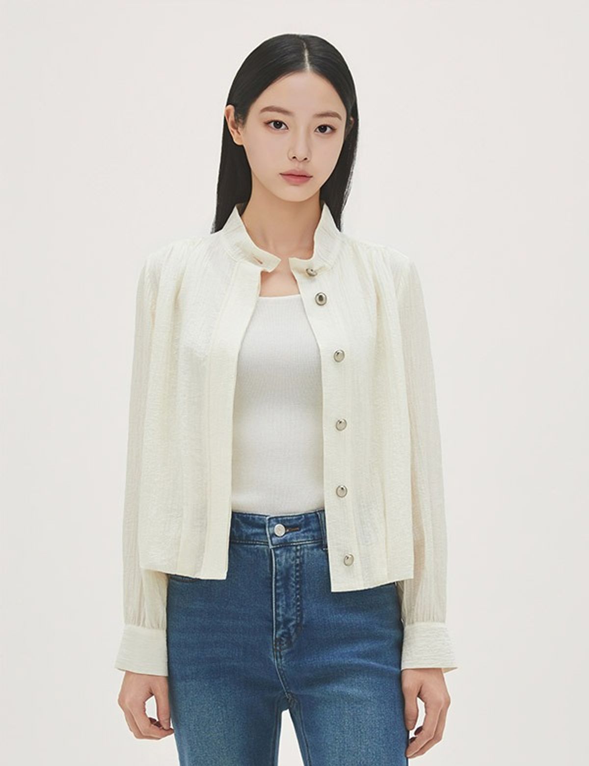 로엠(ROEM) 하이넥 블루종 점퍼 RMJPG24R11
