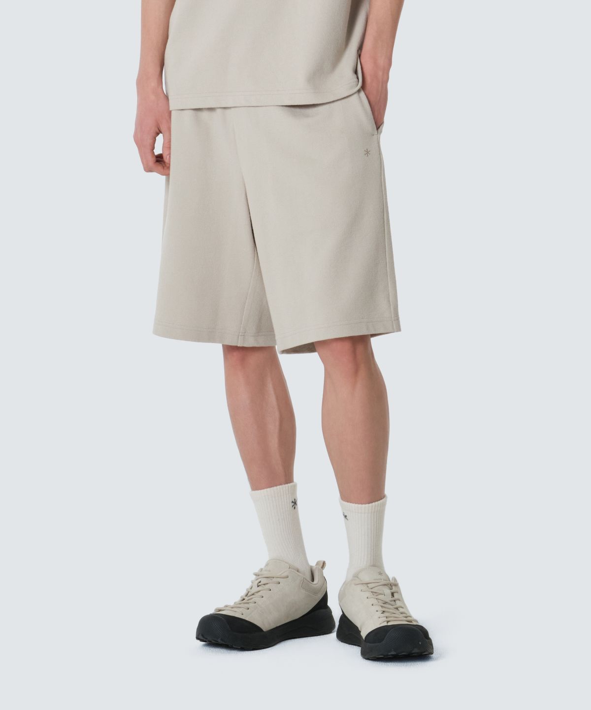스노우피크 어패럴(SNOWPEAK APPAREL) 테리 반바지 (S26MMFKH34) Light Beige