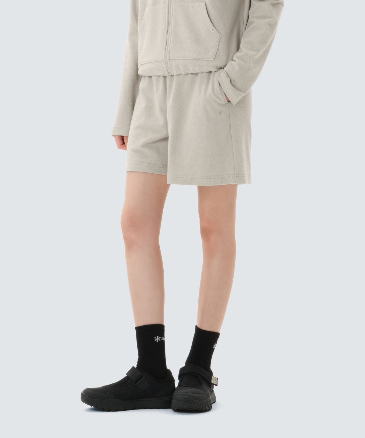 스노우피크 어패럴(SNOWPEAK APPAREL) 테리 여성 반바지 (S26MWFKH35) Light Beige