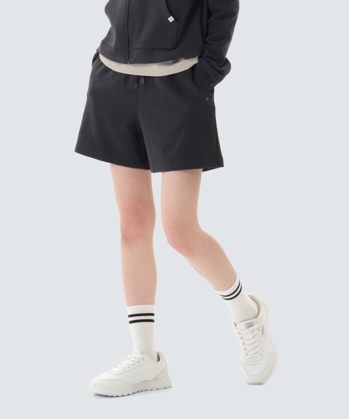 스노우피크 어패럴(SNOWPEAK APPAREL) 테리 여성 반바지 (S26MWFKH35) Charcoal