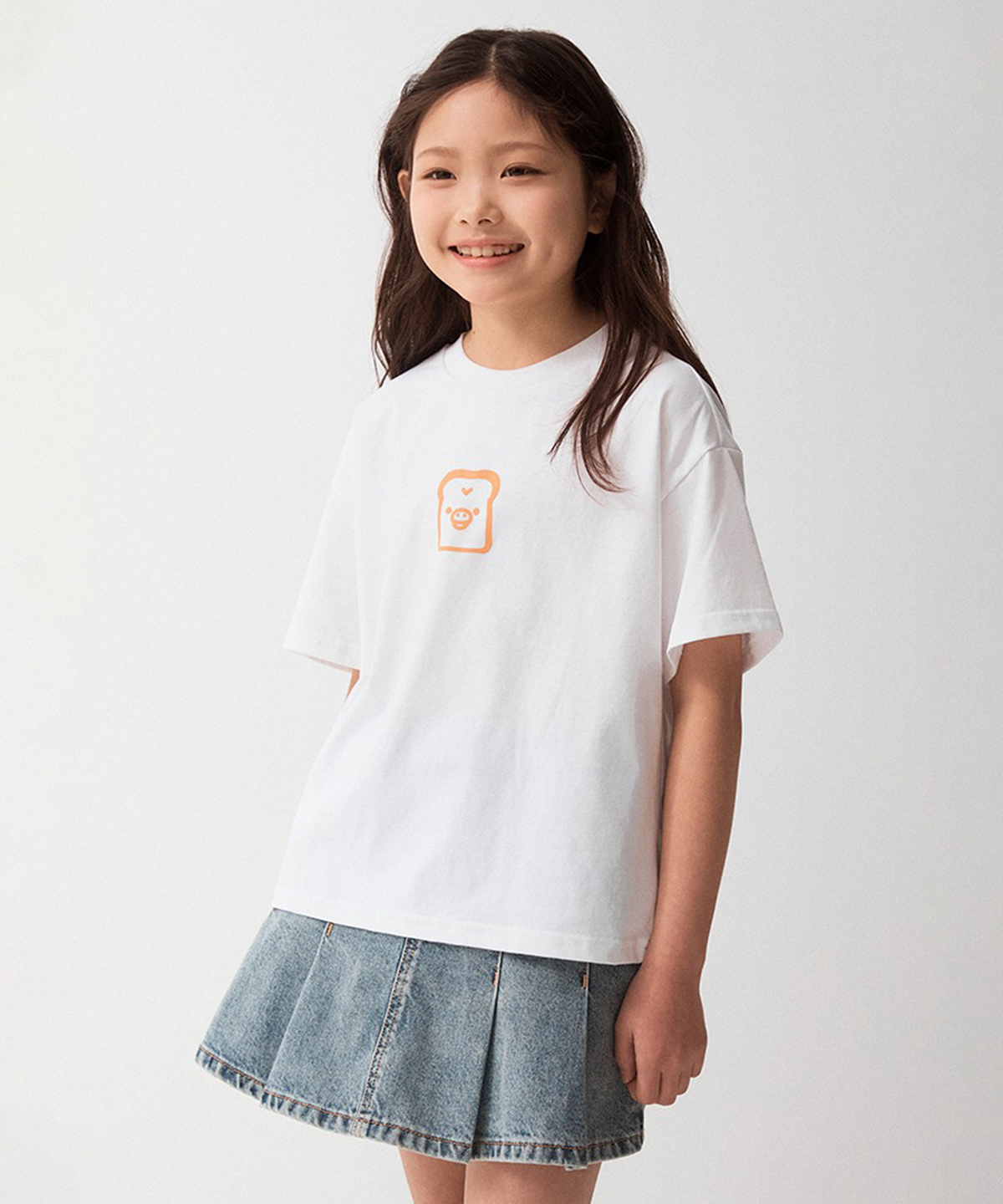 스파오 키즈(SPAO KIDS) [키즈] (리락쿠마) 반팔 티셔츠(WHITE)_SPRLG24KU5