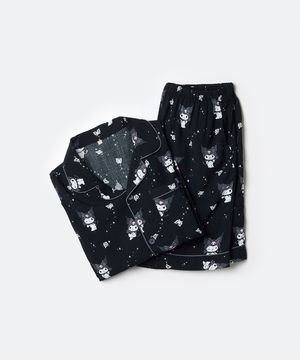 [산리오캐릭터즈] 반팔 파자마(BLACK)_SPPPG25U01