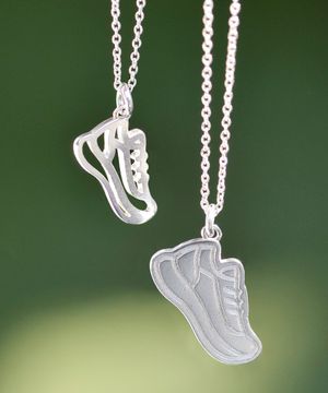 925실버 마라톤 러닝 각인 목걸이