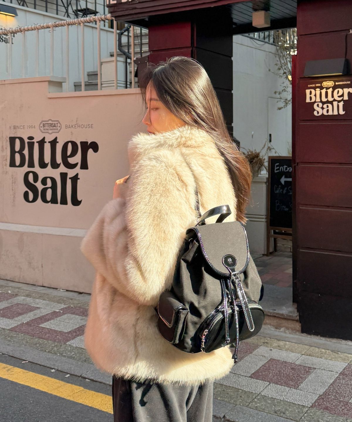 앙트레브(ENTRE REVES) THE RÊVERIE CANVAS MINI BACKPACK